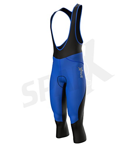 Sparx Bermuda térmica masculina 3/4 para ciclismo Roubaix inverno ciclismo 3 Quater Bib Acolchoada c