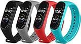 【DERMOCOMPATIBIL】Il cinturino Xiaomi Mi Band 4/3 è realizzato in morbido silicone, Sono resistenti a sudore, pioggia, spruzzi e acqua, pensati per allenamenti ad alta intensità. Facile da pulire e non c'è bisogno di preoccuparsi che sbiadisca.