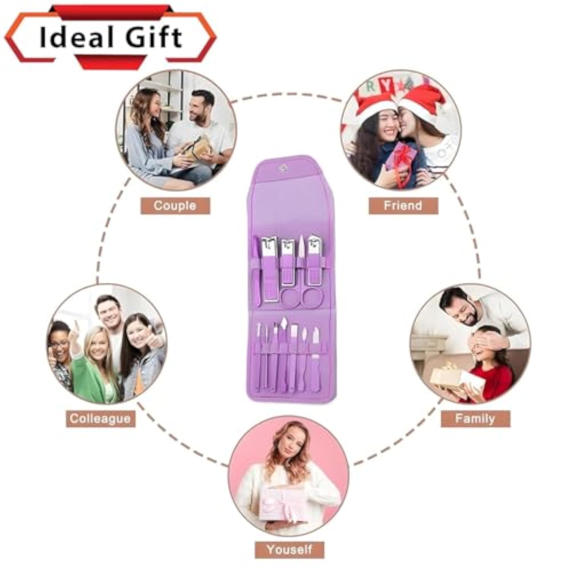 Manicure Set Nail Clipper Kit - 16 Pieces Stainless Steel