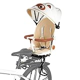 XIEEIX Rear Child Bike Seat, with Rain Shelter Backrest Rear...