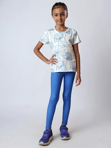 Image of Girl's Active Sports Wear Solid Short Sleeve Running Workout Tshirts Athletic Tops Lightweight Quick Dry Training Yoga Round Neck Tshirt (4 to 14 YRS)