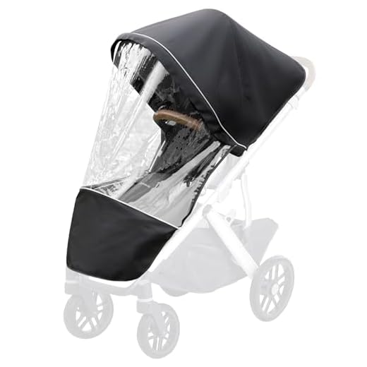 Performance Rain Shield, Rain Cover Fits for UPPAbaby Vista/Vista V2/Vista V3/Cruz/Cruz V2 Stroller, Protect from Wind/Rain/Snow/Dust, Air Vent Hole, Window with Zipper, Stroller Accessories