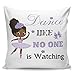Taie Coussin Jolie Fille Ballerine Danseuse Jupe Gymnastique Housse De Coussin Décoratif Taie D Oreiller Moderne Housse d'oreiller pour Chaise, Patio, Chambre, 45X45Cm
