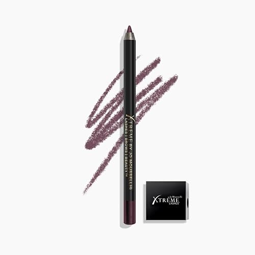 Xtreme Lashes GlideLiner - Lápiz de ojos de larga duración con sacapuntas, cereza negra, 0.04 onzas, maquillaje impermeable, fórmula de gel,