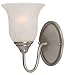 Hardware House 544015 Saturn 5-1/2-Inch by 8-1/4-Inch Bath/Wall Lighting Fixture Satin Nickel