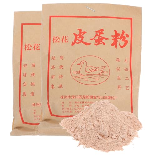DIYEAH 2 Bags Preserved Egg Powder: Century Recipes Powder Authentic for Homemade Preserved Quail Hen and Duck Egg - Asian Cooking Supplies
