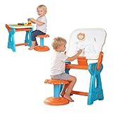 【Table d'enfant sûre et fiable】L'ensemble de table d’activités pour enfants est fabriqué à partir de matériaux HDPE et ABS sûrs et fiables, sans BPA. Les coins arrondis et la conception sans bavures protègent la peau sensible des enfants.