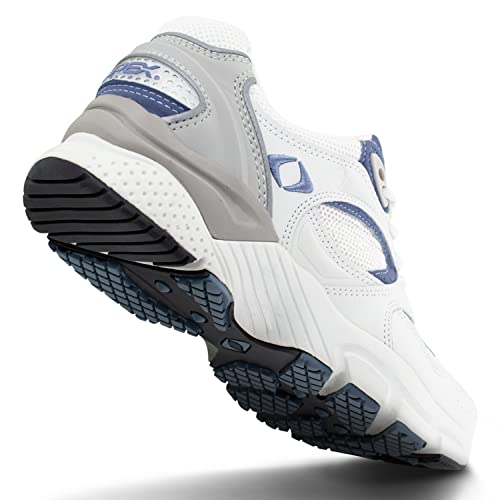 Apex Women's Walking Shoes Light Blue Diabetic Athletic Shoes Plantar Fasciitis, and Heel Pain Relief Extended Widths2