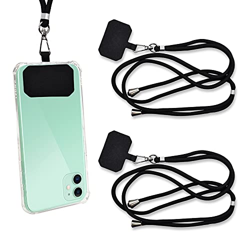 2 Pièces Tour de Cou Téléphone Universelle Capes de Collier de Longe Porte-clés Cordon Lanière de Téléphone Portable pour Téléphone