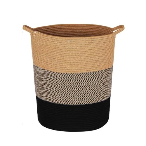 Panier à linge sale artisanal en coton tressé haut de gamme
