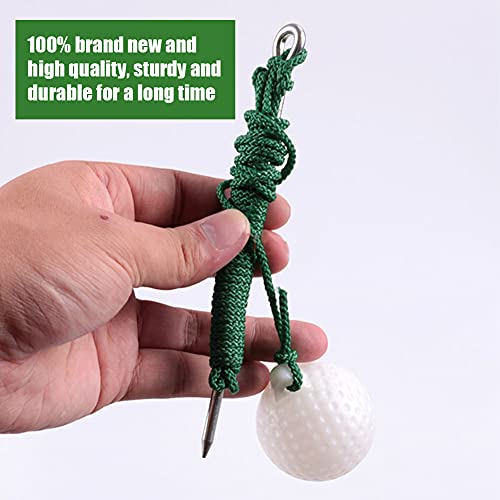 Vgeby Golf Fly Rope Driving Ball, Rope Golf Ball Fly Swing Training Cord Ball Alignment Aid Hit Outdoors Golf Club Practice Accessories Golf Ball On A String Golf Practice Rope Ball #TOP3