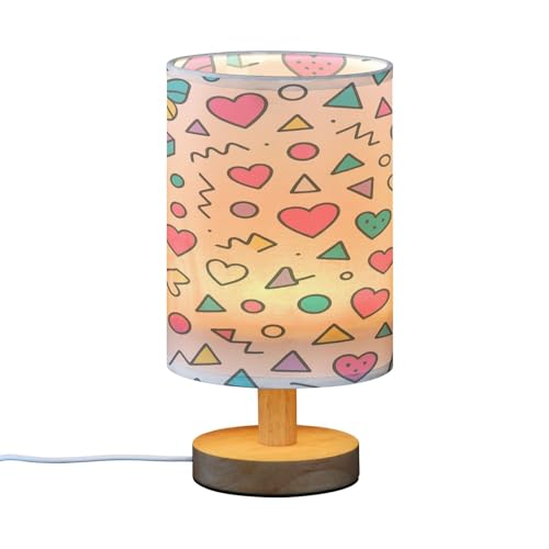 Cartoon Geometric Shapes Juego Lamparas de Mesa de Noche miniatura 2