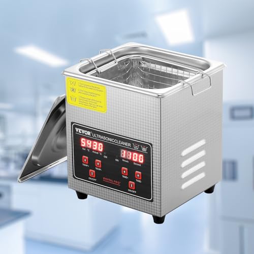 VEVOR Ultraschallreiniger Ultraschall Edelstahl-Reinigungsgerät 160 W, 2 L...
