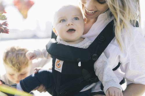 Ergobaby Omni 360 All-Position Baby Carrier For Newborn To Toddler With Lumbar Support & Cool Air Mesh (7-45 Lb), Onyx Black 6.18X9.13X10.43 Inch (Pack Of 1) #TOP6