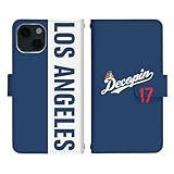 iPhone17 用 ケース ベルトあり 手帳型 カバー スマホケース スマホカバー di959(K) デコピン dekopin 犬 大谷翔平 ドジャース 携帯ケース 携帯カバー