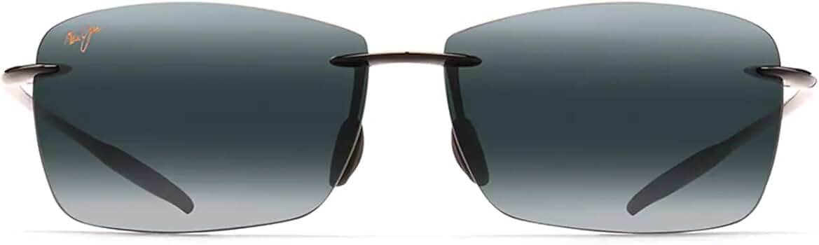 美品　マウイジム　Lighthouse Maui Jim Unisex's Lighthouse Sunglasses, Gloss Black/Neutral