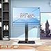 Universal Floor TV Stand with Mount 80 Degree Swivel Height Adjustable and Space Saving Design for Most 27 to 65 inch LCD, LED OLED TVs, Perfect for Corner & Bedroom HT1002B
