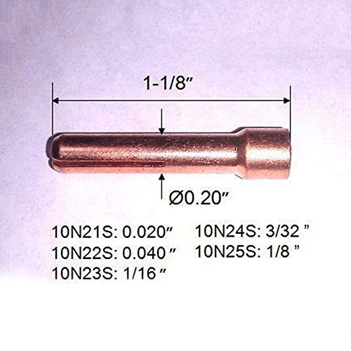 Lasamot 13 peças de lanterna de solda TIG 17/18/26 kit de lentes Stubby 1/16