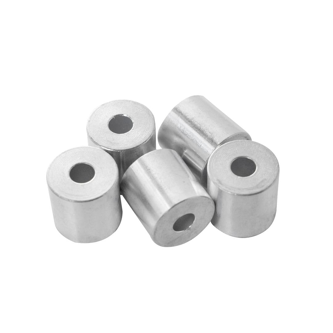 Aluminum Spacer 3/4" OD x 1/4" ID x Choose Your Length, Round Spacer Unthreaded Standoff Bushing Plain Finish, Fits Screws Bolts 1/4" or M6 by Metal Spacers Online (3/4" Length, 25 Pack)