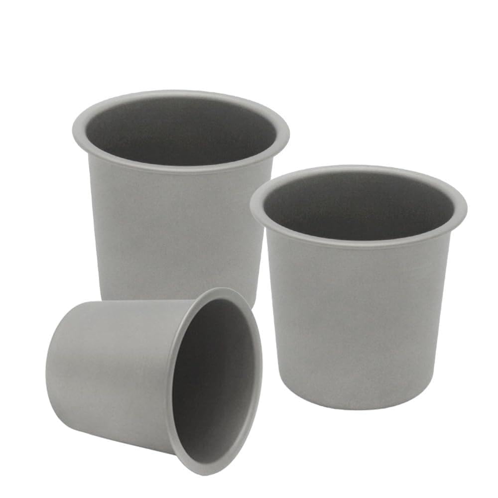 Acouto Tazze da Campeggio in Metallo Tazze Ti Beer Cup 220ml Leggero e Portatile Per Viaggi all'aperto No Per Senza Soluzione di continuità e Nascondere l'ambiente Fatto Sporco Sporco e Ti Caffè