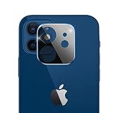 明誠 iPhone 12 カメラフィルム レンズ保護ケース 防汚コート アイフォン 12 レンズガード アルミニウムカバー 高透過率/硬度9H/耐衝撃/飛散防止/一体型/簡単貼り付け/防塵防水 カメラパネルフィルム iPhone 12 レンズ保護ガラスフィルム(パシフィックブルー)