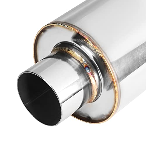 Dna Motoring EXA-MF-004-T1 Stainless Steel Straight Through Exhaust Muffler Universal,3 Inch Outlet thumb #3