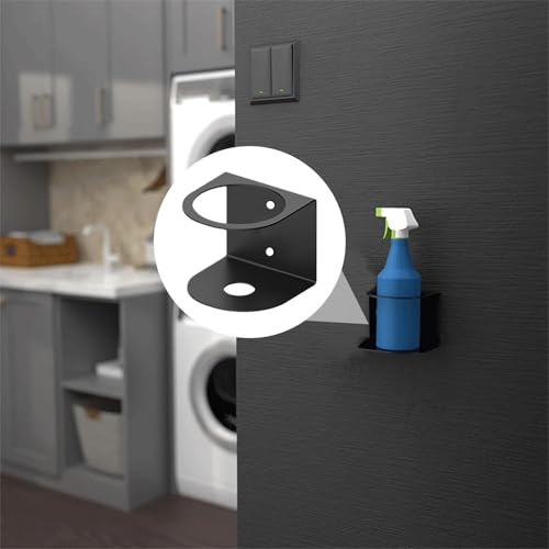 Miniatura 4 de Soporte Para Botellas De Spray Montado En La Pared, Estante De Acero Para Botellas De Aerosol, Soporte De Botella De Spray Montado En La Pared, Estante De Almacenamiento De Botellas De Pintura Para