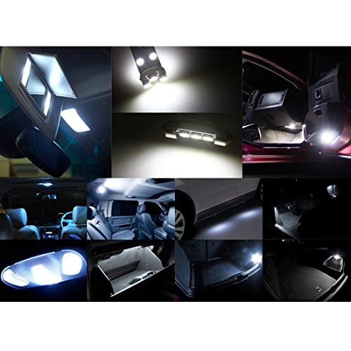Kit de 21 luces LED para auto 12V Canbus interior y placa miniatura 4