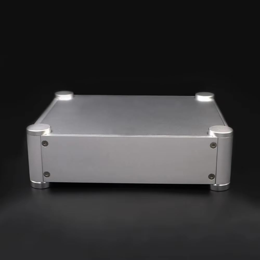 Toplionace 2106T Całkowicie Aluminiowa Obudowa do Przedwzmacniacza Audio/Przetwornika Cyfrowo-Analogowego/Wzmacniacza Słuchawkowego Bez Otworów w Przednim i Tylnym Panelu