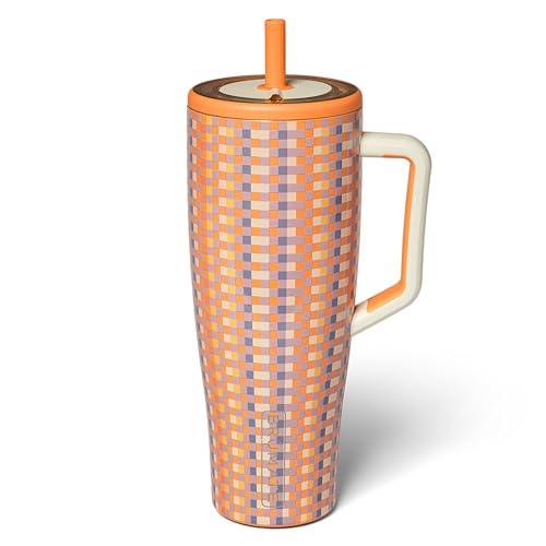 Image of BruMate Era 40oz Tumbler with 100% Leakproof Straw Lid | Insulated Stainless Steel Water Bottle with Handle | Flexible SoftSip Straw | Cup-Holder Friendly for Travel | BPA-Free (Vibe Check)