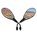 GOOFIT 8mm Clockwise Universel Moto Rétroviseur Scooter Mobylette ATV Mirrors Noir Convient Remplacement pour GY6 Touring Bikes Sport Bike Café Racers Scooters électriques Side Rétroviseurs