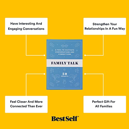 BestSelf Family Talk Deck - 50 Prompt Card Game for Family Game Night, Fun and Engaging Family Game for Kids and Adults, Perfect - Thumbnail 3
