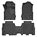 Weatherbeater Floor Mats | Fits 2021-2024 Ford Bronco 4-Door | Front & 2nd Row, 3-pc Black - Husky Liners 95301