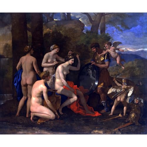 Toile Nicolas Poussin Mars et Vénus décoration murale grand format anti-UV