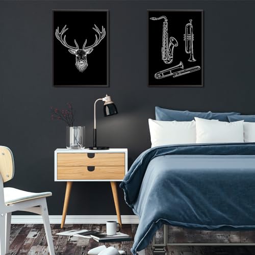 Noveread 50 Sheet Black Scratch Paper Art Set 8. 5 x 11 Inch Coated Scratchboard Scratch Paper with Wooden Stylus Sharpener and Stencils DIY Painting Art for Adults - Thumbnail 2