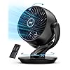 Dreo Fan for Bedroom, Air Circulator Fan with Remote, 13 Inch Quiet Oscillating Table Fan for Whole Room, 70ft Powerful Airflow, 120° Adjustable Tilt, 4 Speeds, 8H Timer, Home,Office