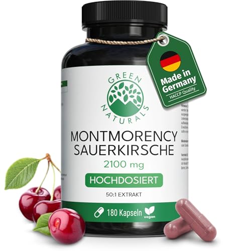 Green Naturals Montmorency Sauerkirsche Hochdosiert: 2.100 mg Extrakt