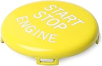 Vista 2 de GZYF 1 pcs Yellow Start Push Button Cover Trim for BMW E Chassis 1 3 5 Series X1 X3 X5 X6 Z4