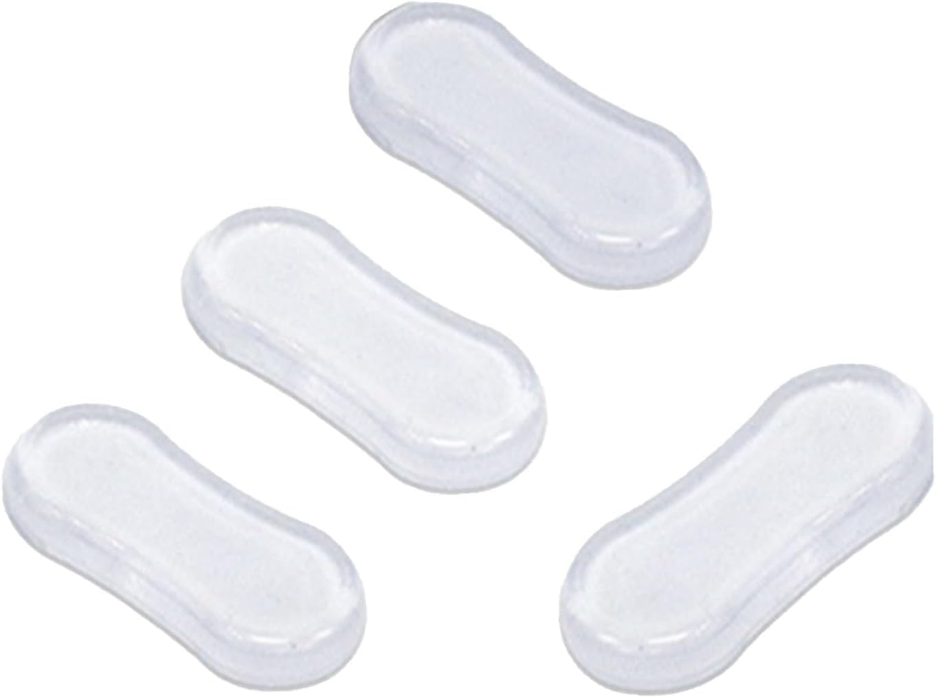4 Pcs Transparent Toilet Seat Bumper Set, Silicone Strong Adhesive Toilet Seats Lid Bumpers, Adhesive Lid Buffers,Toilet Seat Buffers Lid Rubber Pads for, Home, Hotel and Hospital Toilets