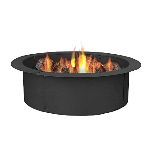 Sunnydaze Fire Pit Ring - 33 Inch Outside x 27 Inch Inside