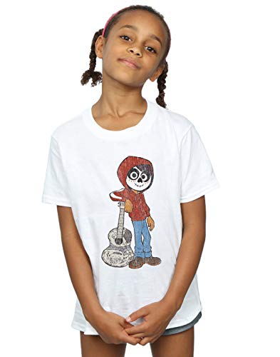 Disney Girls Coco Miguel with Guitar T-Shirt White 9-11 Years