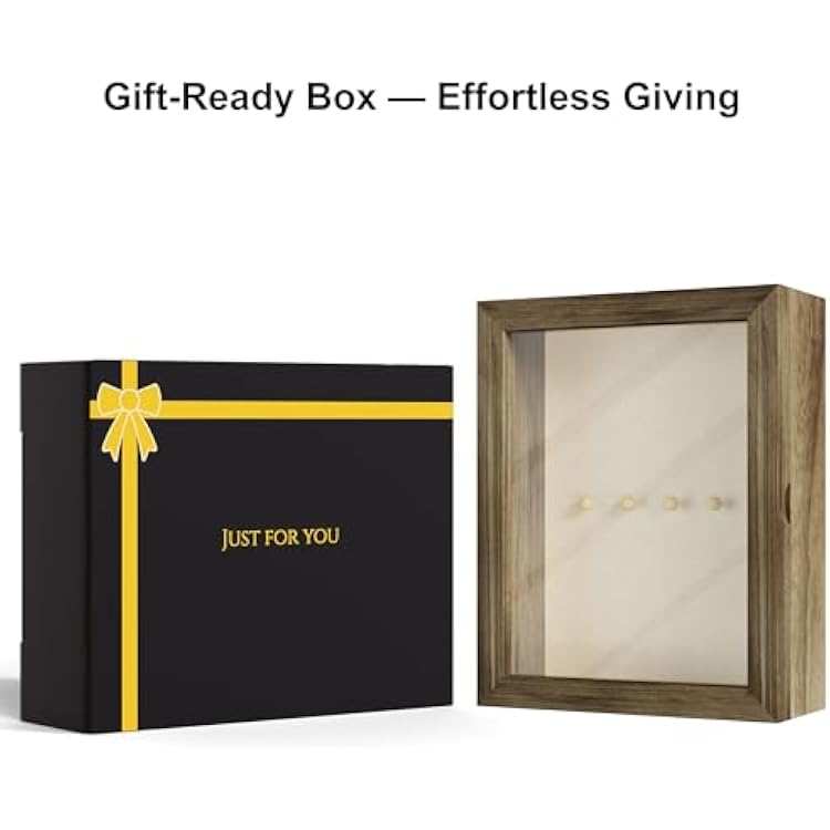 Love-KANKEI Shadow Box Frame 8x10 Shadow Box Display Case with Linen Back Memorabilia Awards Medals Photos Memory Box Gift Carbonized Black