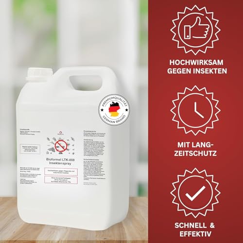 BIOFORMEL LTK-008 Insektenspray für fliegende & kriechende Insekten bekämpfen - Insektenmittel - Anti-Insekten-Spray mit Sofortwirkung - Insektenschutz Spray mit Langzeitschutz (500 ml)