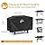 Kipiea Griddle Cover Compatible with Blackstone 36" Griddle Cooking Station, 600D Heavy Duty Waterproof Flat Top Grill Cover Fits Most 4-Burner Grills, BBQ Cover with Windproof Buckles and Drawstrings