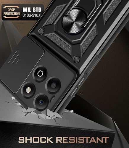 ILING Case for HONOR X6b, Ultra-thin Matte Texture Hard PC + Soft Silicone TPU Bumper Shockproof Heavy Duty Cover - Image 4