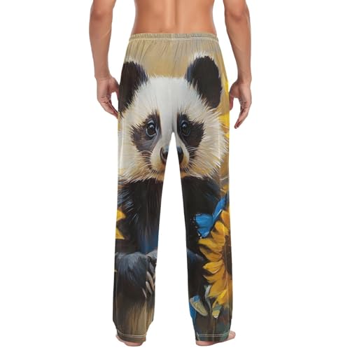 Honey Badger Cute Pajama Pants for Men Men's Separate Bottoms, Lounge Pants with Pockets S2
