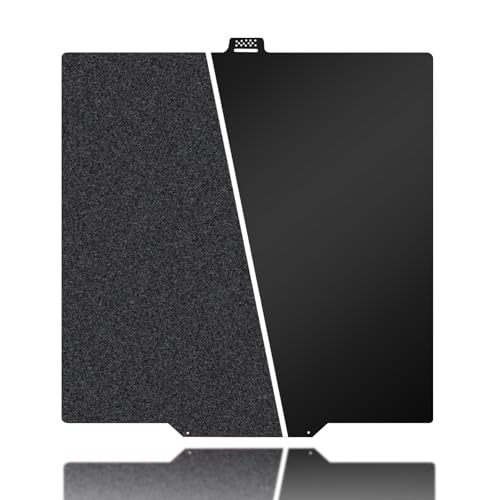 Image of 280x280mm Black Build PlateDouble Sided Textured PEI+Smooth PEI Flexible Removable Spring Steel Heated Printing Bed Platform for QIDI Q2 / Q2 Combo 3D Printer