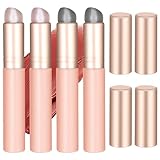 QFGasre 4Pcs Lip Brush for Lipstick Silicone Lip BrushesLip Balm Applicator Gloss Set Professional Make Up Brush Travel Lipstick Beauty Tool with Lid (Pink)