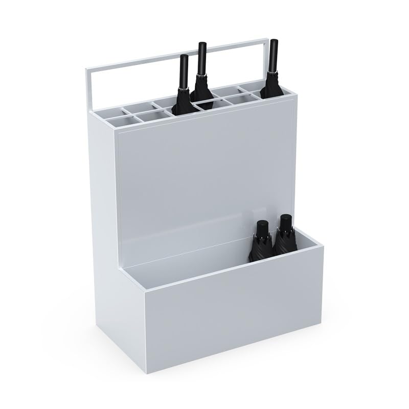 Rangement de parapluies mouillés en métal durable pour commerce et bureau