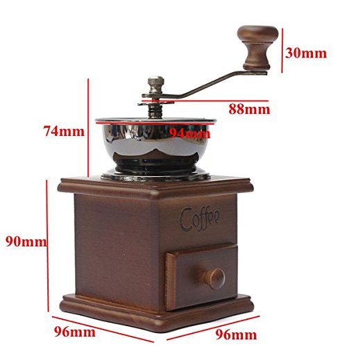 CGOLDENWALL Molinillo de grano de café portátil Molinillo de rebabas de grano de café manual pequeño molinillo de café… - Imagen 5
